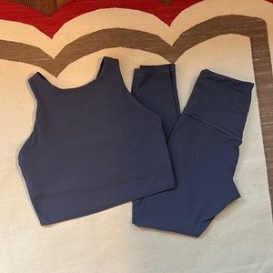 Athleta purple workout set - size 4